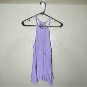 URBAN OUTFITTERS purple knit halter tank top